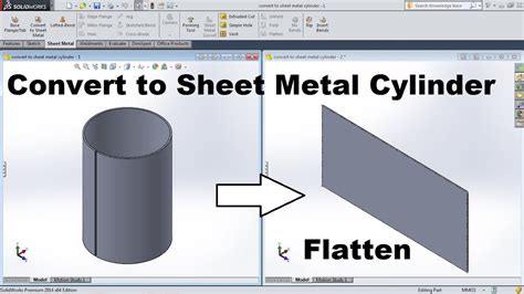 solidworks convert to sheetmetal